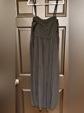 Old Navy Black Smocked Maxi Dress